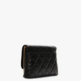 Thumbnail for your product : DKNY Sofia Quilted Black Leather Clutch Cross-Body Bag