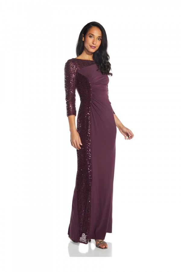 Adrianna Papell Sequin Jersey Dress - ShopStyle Lip Plumpers