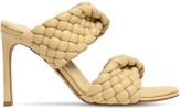 Thumbnail for your product : Bottega Veneta 95mm Curve Padded Woven Leather Sandals