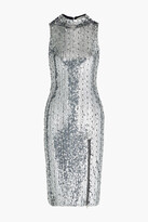 Thumbnail for your product : Alice + Olivia Malika Zip-detailed Embellished Tulle Dress