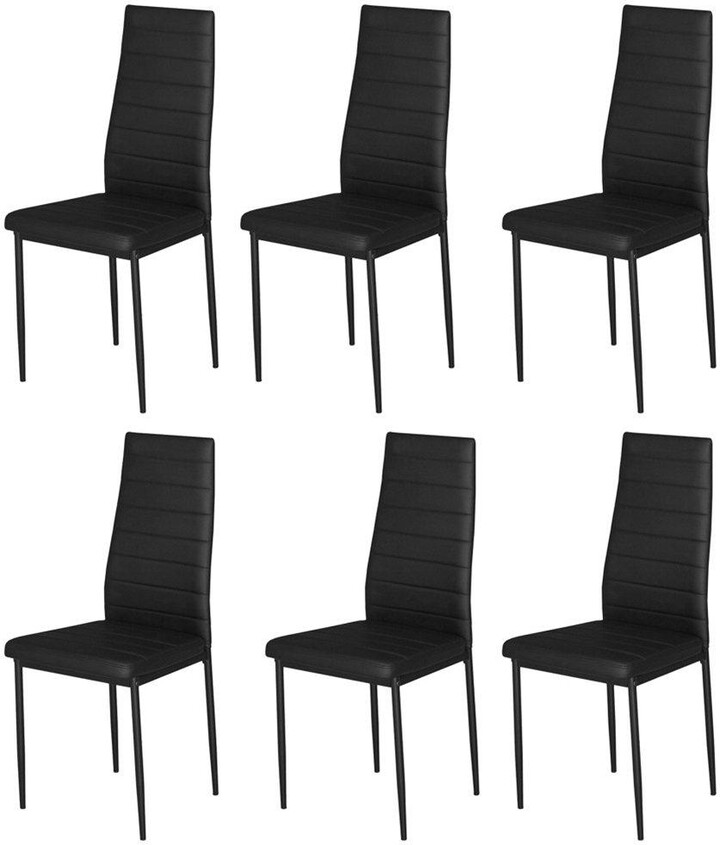 Living and Home Armless High Back Dining Chairs Set of 6 ShopStyle
