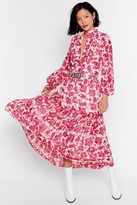 Thumbnail for your product : Nasty Gal Womens Paisley Floral V Neck Maxi Dress - White - 12