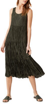 Thumbnail for your product : Eileen Fisher Crushed Silk Habutai Tiered Midi Dress