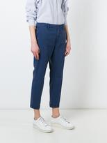 Thumbnail for your product : Closed turn-up hem cropped trousers