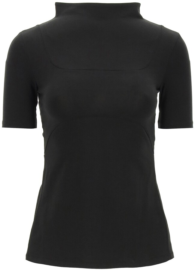 high neck t shirt online