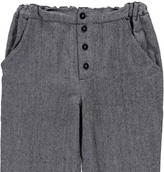 Thumbnail for your product : Nui Billy Herringbone Organic Cotton Flannel Trousers Grey