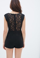 Thumbnail for your product : Forever 21 Lace-Paneled Romper