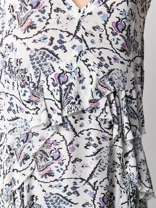 IRO Floral Print Tiered Dress