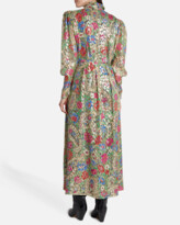 Thumbnail for your product : Isabel Marant Nalisma Metallic Floral-Print Midi Dress