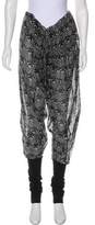 Thumbnail for your product : Thomas Wylde Printed High-Rise Skinny Pants Black Printed High-Rise Skinny Pants
