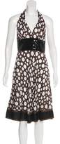 Thumbnail for your product : Carmen Marc Valvo Silk Printed Dress