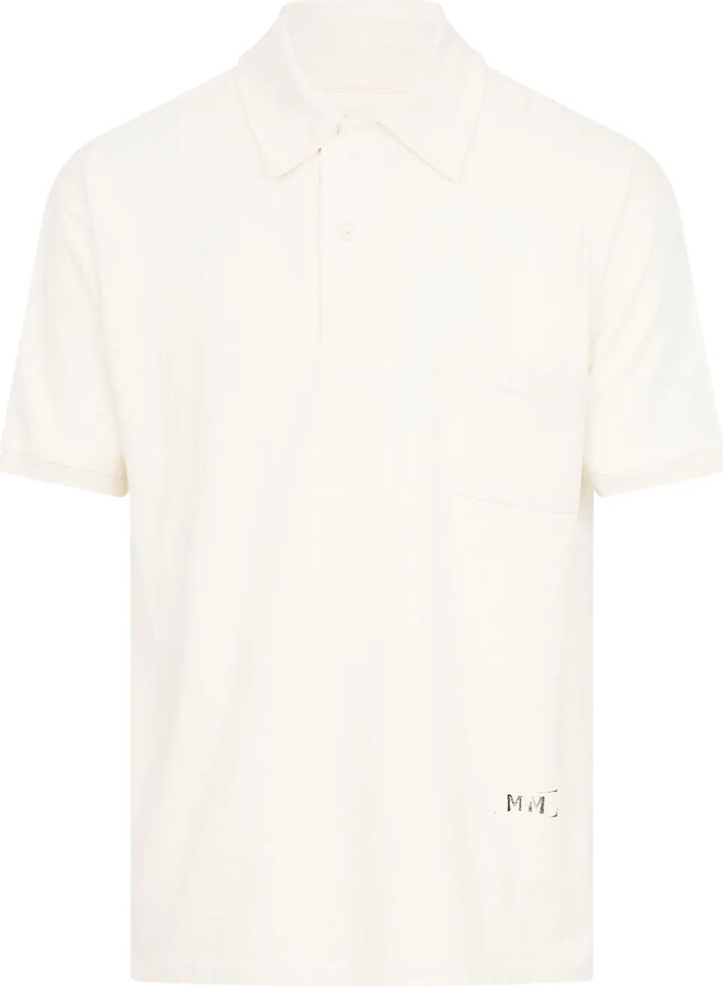 Maison Margiela Logo-Print Polo Shirt