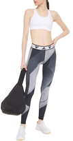 Thumbnail for your product : adidas Metallic-trimmed Printed Stretch Leggings