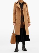 Thumbnail for your product : Burberry Kensington Felted-cashmere Trench Coat - Bronze