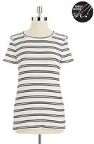 Thumbnail for your product : Lord & Taylor Striped Crew Neck Tee
