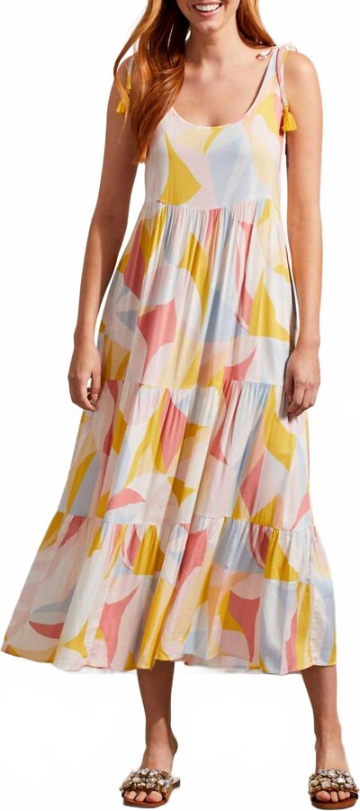 Tiered Maxi Dress In Yellovango