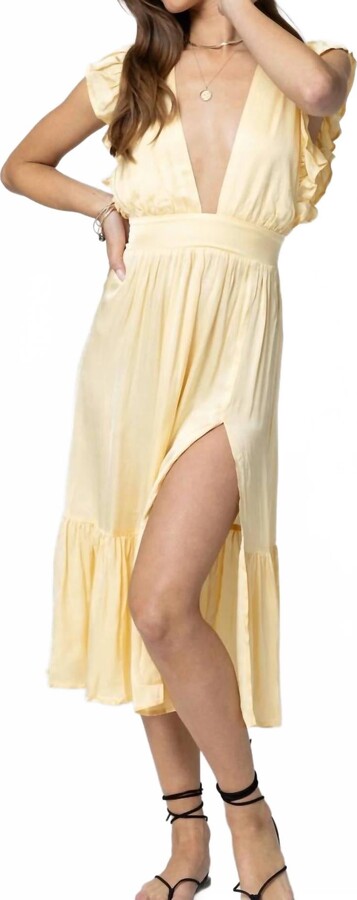 Stillwater Jessie Midi Dress In Baby-Yellow