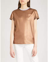 Thumbnail for your product : Brunello Cucinelli Metallic cotton T-shirt