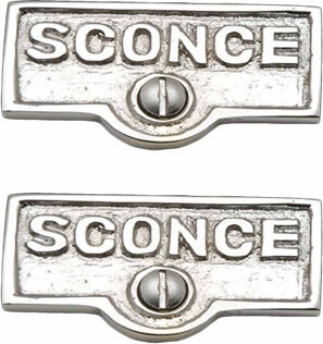 The Renovators Supply Inc. Switch Tags Sconce Name Signs 1-Gang Rocker Wall Plate