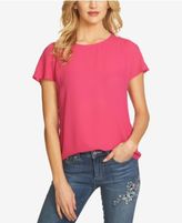 Thumbnail for your product : CeCe Crepe Flutter-Sleeve Blouse