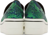 Thumbnail for your product : Stella McCartney Blue & Green Scarpa Platform Skate Sneakers