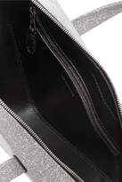 Thumbnail for your product : Balenciaga Triangle Duffle Xs Glittered Leather Tote - Silver