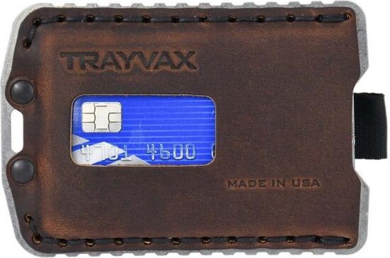 Trayvax Wallets Ascent Card Holder Raw/Tobacco