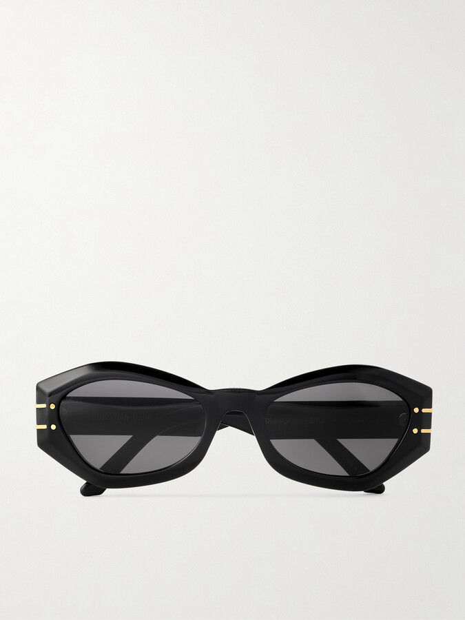 Dior Sunglasses Diorsignature B1u Cat-eye Acetate Sunglasses - Black