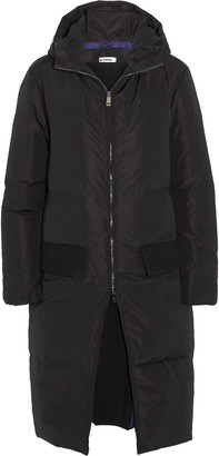 Jil Sander Layered quilted shell down coat