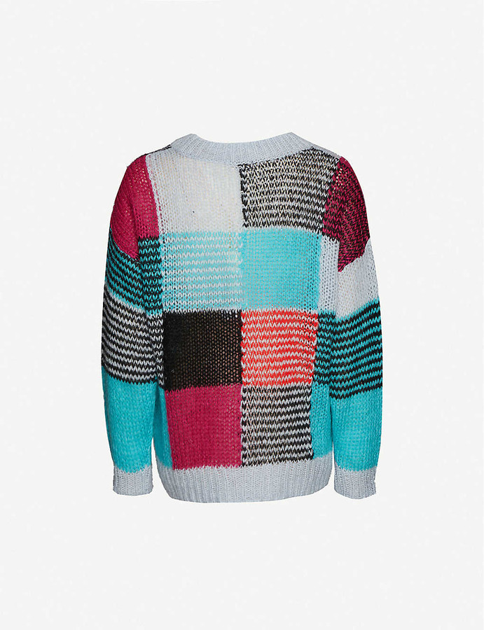 Stine Goya Sana patchwork knitted jumper - ShopStyle Sweaters