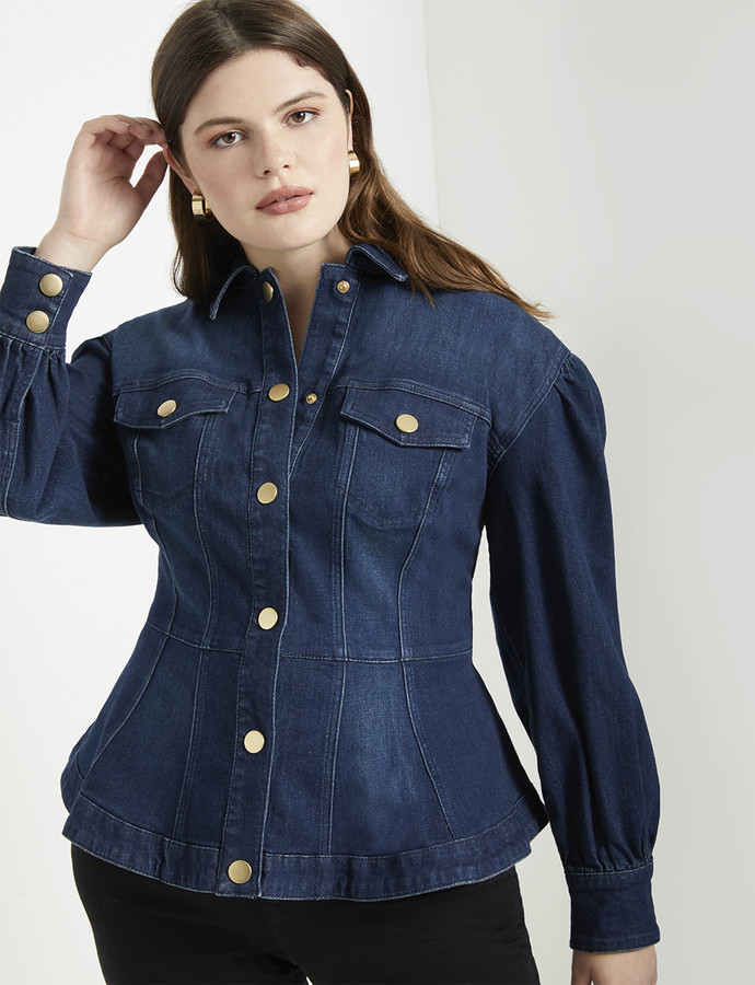 plus size peplum winter coat
