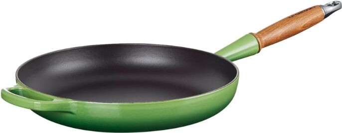 Le Creuset Cast Iron Signature Frying Pan With Wooden Handle (28Cm) -  ShopStyle