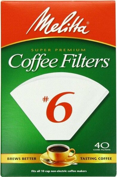 Melitta Melitta626402ConeCoffeeFilters,40Count,White