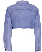 Thumbnail for your product : Off-White Cropped Zip Denim Jacket