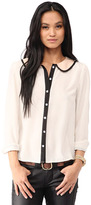 Thumbnail for your product : Forever 21 Contrast Peter Pan Collar Shirt