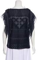 Thumbnail for your product : Isabel Marant Lace Short Sleeve Top