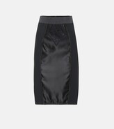 Thumbnail for your product : Dolce & Gabbana Satin and lace pencil skirt