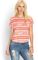 Thumbnail for your product : Forever 21 Boxy Tribal Print Tee