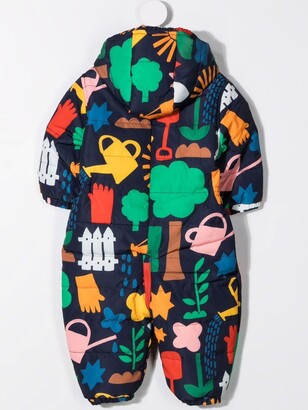 Stella McCartney Kids Graphic-Print Recycled Polyester Romper