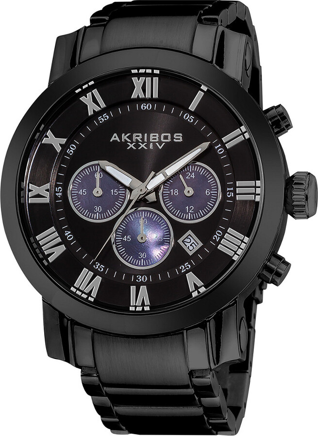 Akribos XXIV Men's Stainless Steel Watch