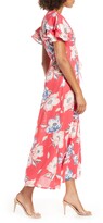 Thumbnail for your product : French Connection Cari Floral Flounce Sleeve Crepe Maxi Dress