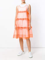 Thumbnail for your product : P.A.R.O.S.H. tulle trim dress