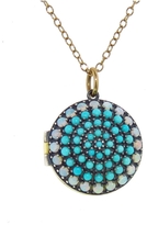 Thumbnail for your product : Andrea Fohrman Turquoise and Opal Locket - Yellow Gold