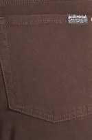 Thumbnail for your product : 7 For All Mankind Brushed Sateen Skinny Pants (Dark Chocolate)