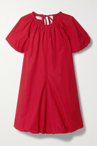 Thumbnail for your product : Renaissance Renaissance Loula Gathered Cotton-poplin Mini Dress - FR36
