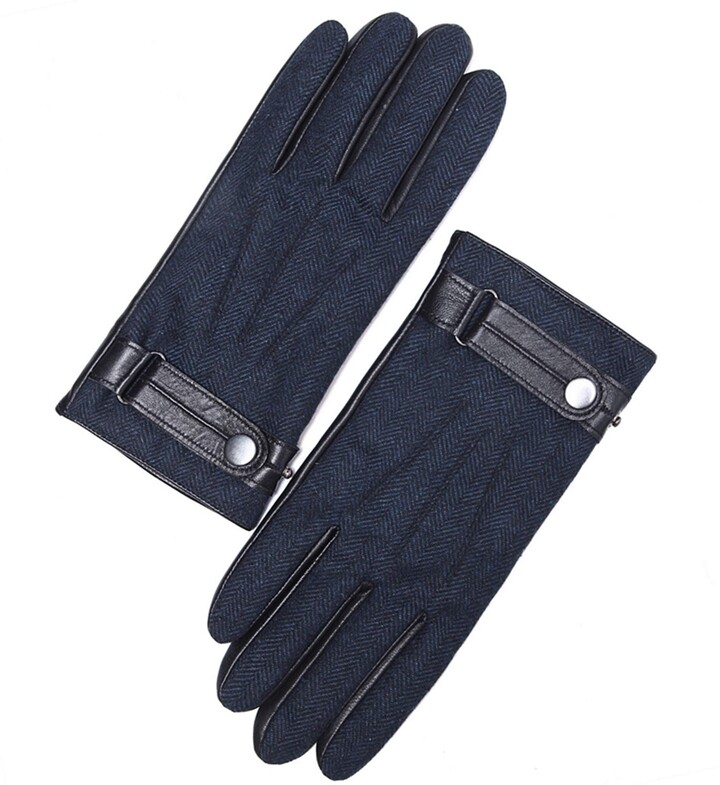 MYEDO Unisex Fashion Touchscreen Gloves Texting Driving Fleece Lining for Riding Medium, Blue