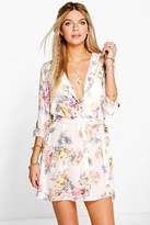 Thumbnail for your product : boohoo NEW Womens Floral Shirt Dress in Polyester
