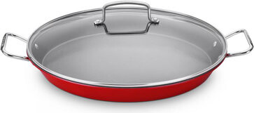 Cuisinart Non-Stick Stainless Steel Paella Pan with Lid