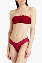 Thumbnail for your product : Cosabella Cotton-blend stretch-lace bandeau bra