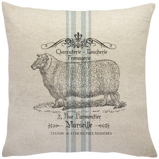 TheWatsonShop French Sheep Linen Throw Pillow